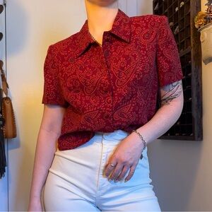 Vintage Button-up Blouse